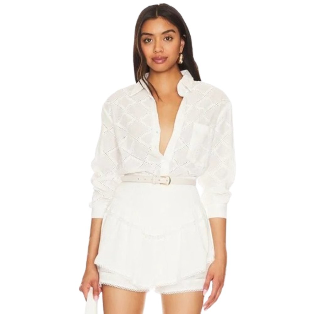 Heartloom Benly Shirt in Eggshell